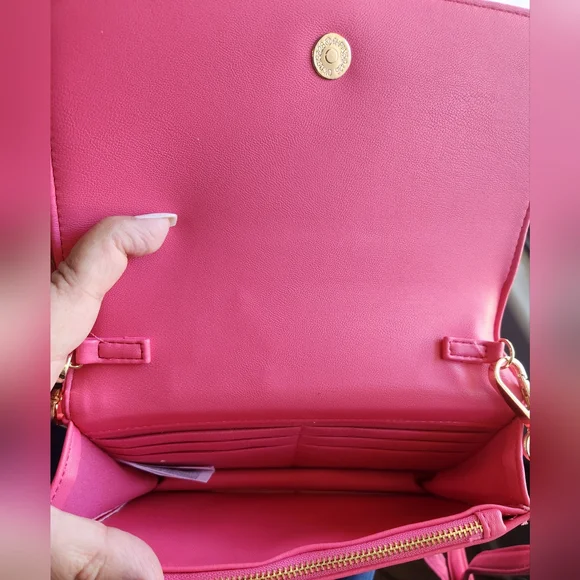 VALENTINO Orlandi Hot Pink Crossbody NWT - Picture 7 of 12